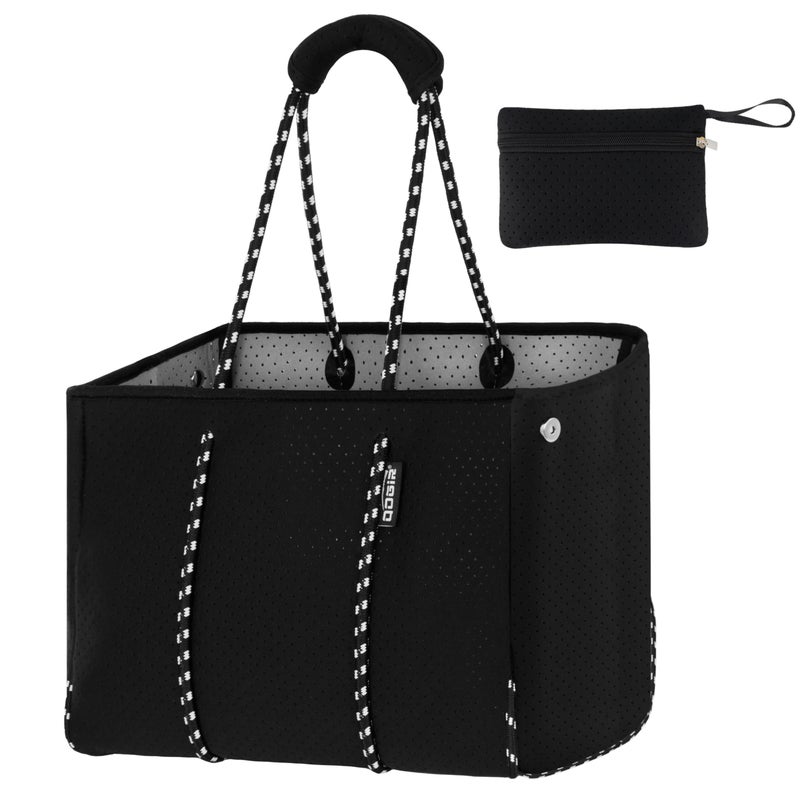 QOGiR Multipurpose Gym Beach Bag - Light Weight, Large, Sports (Classic Black, X-Large) â€¦ - Image 1